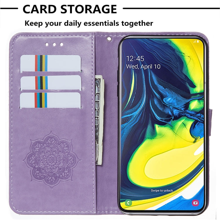 For Galaxy A80 Dream Catcher Printing Horizontal Flip Leather Case with Holder & Card Slots & Wallet & Lanyard