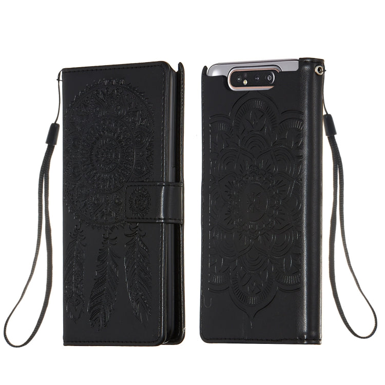 For Galaxy A80 Dream Catcher Printing Horizontal Flip Leather Case with Holder & Card Slots & Wallet & Lanyard