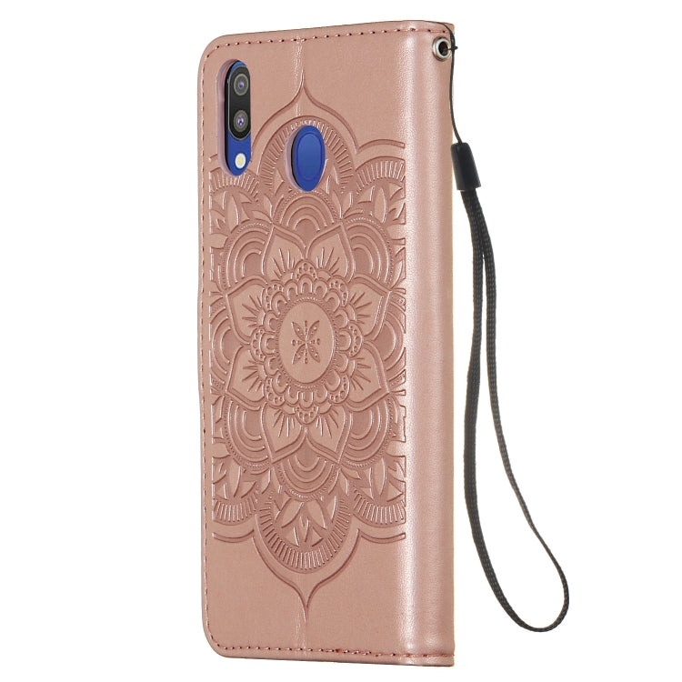 For Galaxy M20 Dream Catcher Printing Horizontal Flip Leather Case with Holder & Card Slots & Wallet & Lanyard