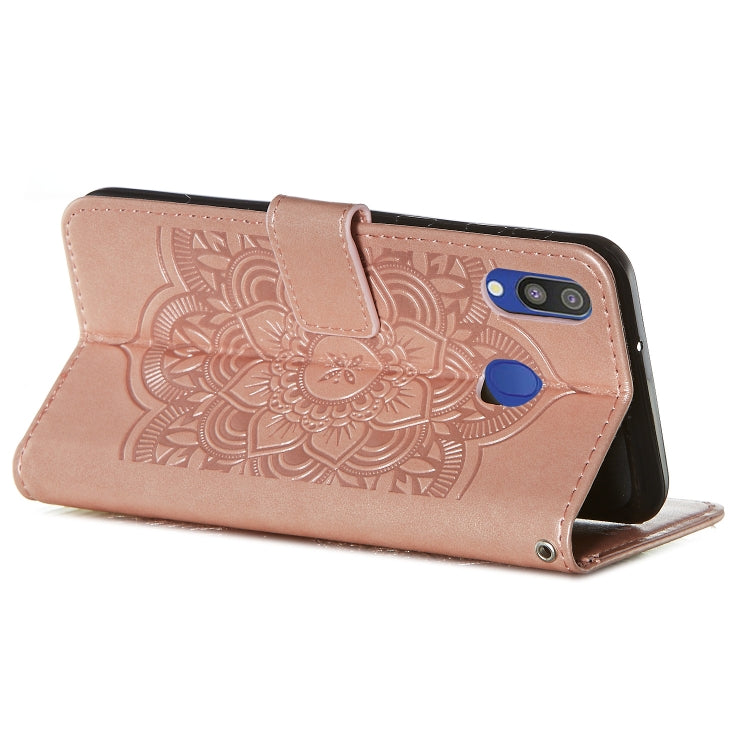 For Galaxy M20 Dream Catcher Printing Horizontal Flip Leather Case with Holder & Card Slots & Wallet & Lanyard