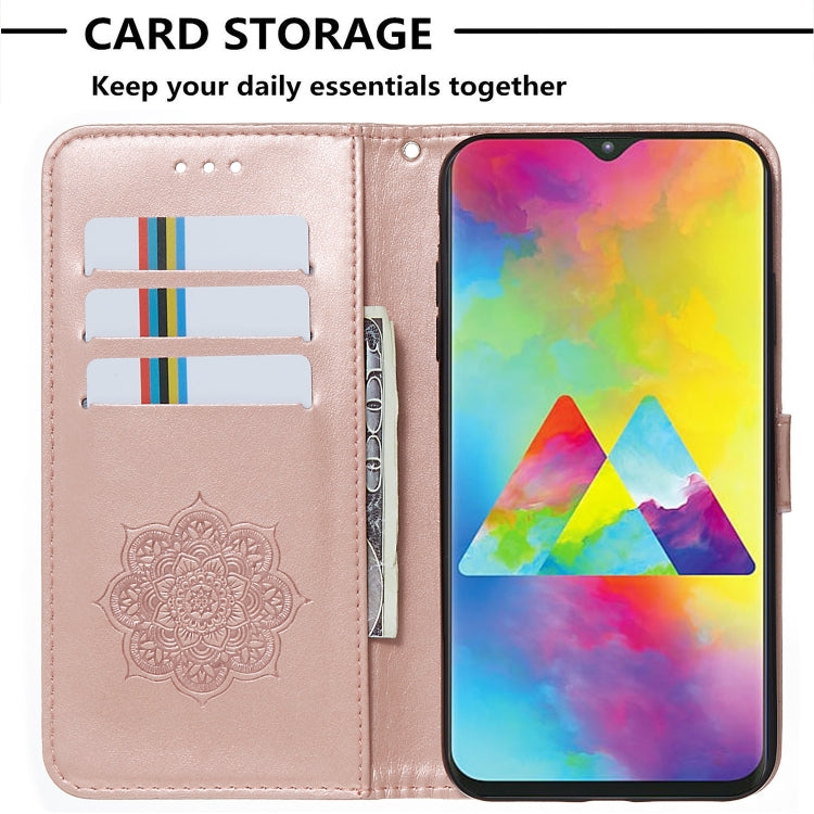 For Galaxy M20 Dream Catcher Printing Horizontal Flip Leather Case with Holder & Card Slots & Wallet & Lanyard