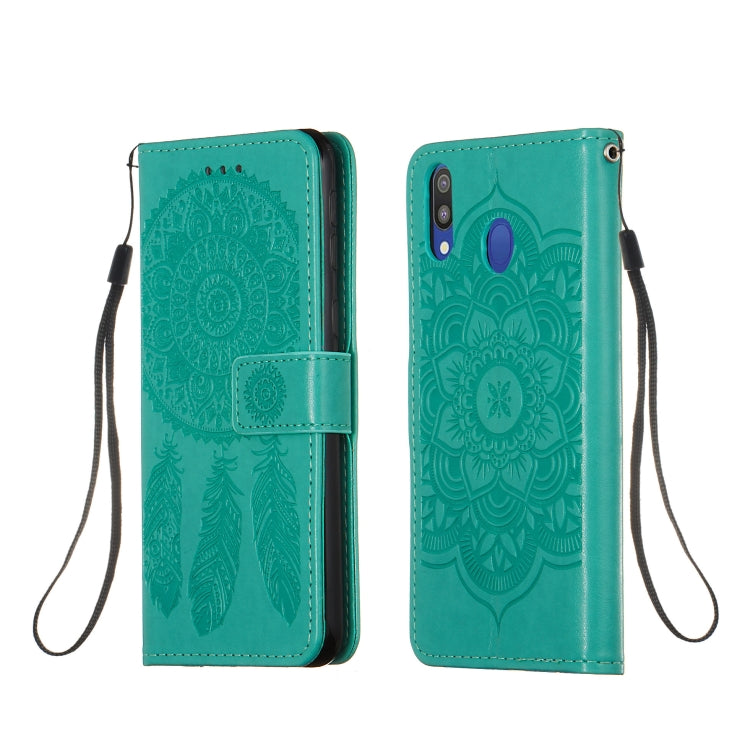 For Galaxy M20 Dream Catcher Printing Horizontal Flip Leather Case with Holder & Card Slots & Wallet & Lanyard