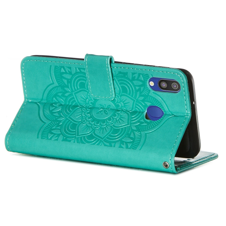 For Galaxy M20 Dream Catcher Printing Horizontal Flip Leather Case with Holder & Card Slots & Wallet & Lanyard