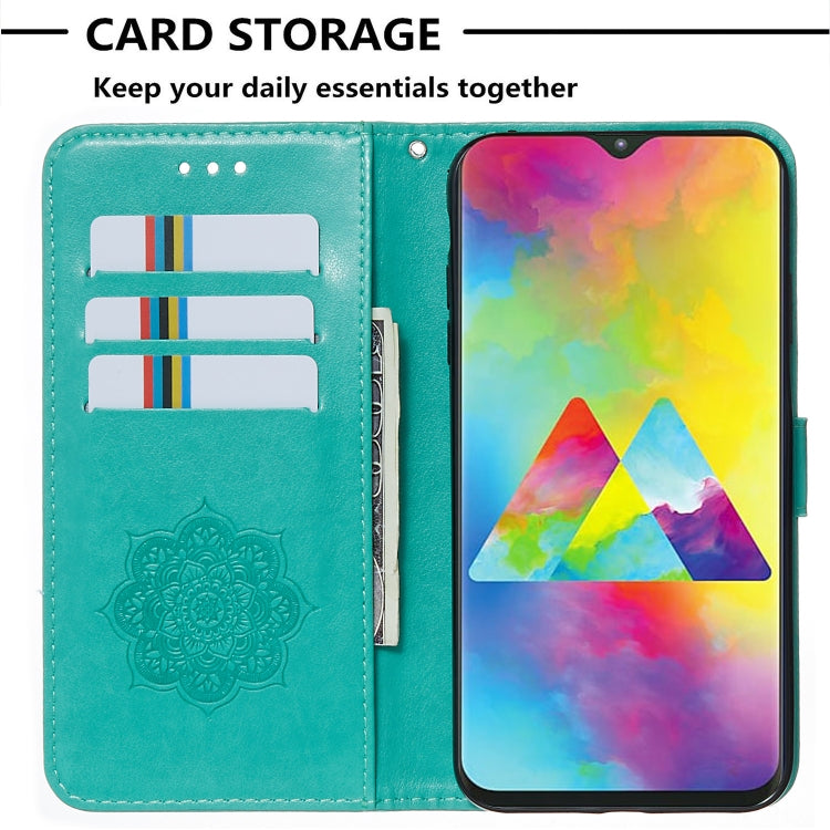 For Galaxy M20 Dream Catcher Printing Horizontal Flip Leather Case with Holder & Card Slots & Wallet & Lanyard