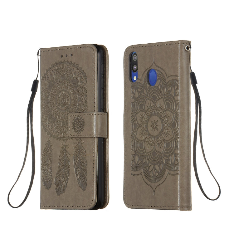 For Galaxy M20 Dream Catcher Printing Horizontal Flip Leather Case with Holder & Card Slots & Wallet & Lanyard