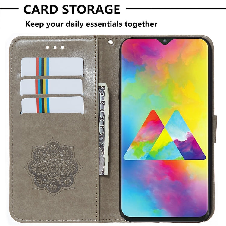 For Galaxy M20 Dream Catcher Printing Horizontal Flip Leather Case with Holder & Card Slots & Wallet & Lanyard