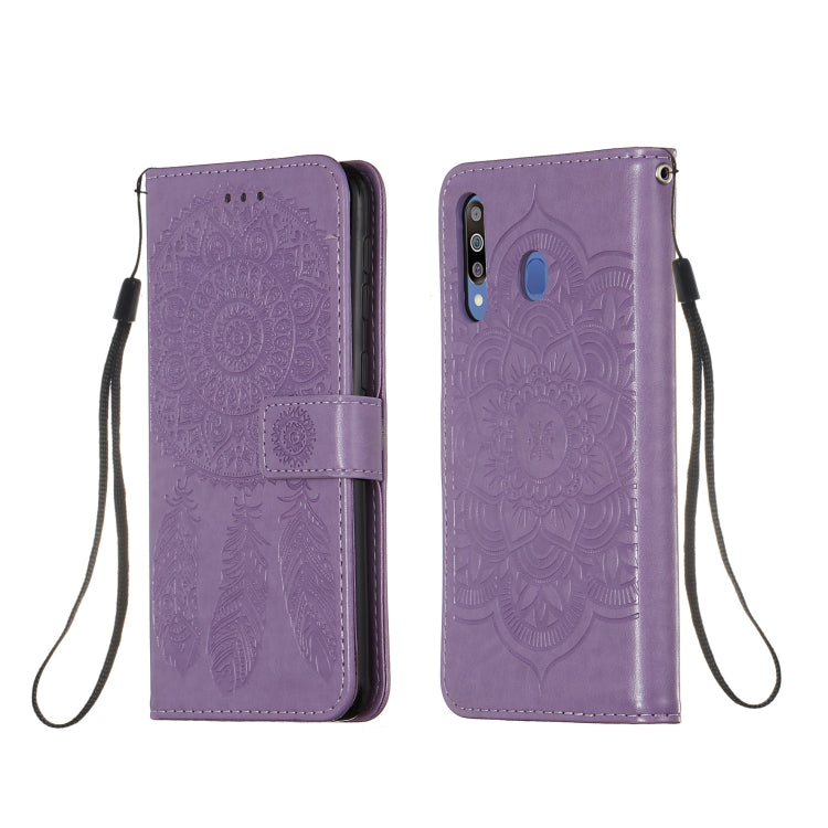 For Galaxy M30 Dream Catcher Printing Horizontal Flip Leather Case with Holder & Card Slots & Wallet & Lanyard