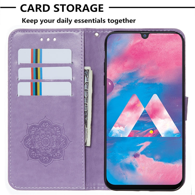 For Galaxy M30 Dream Catcher Printing Horizontal Flip Leather Case with Holder & Card Slots & Wallet & Lanyard