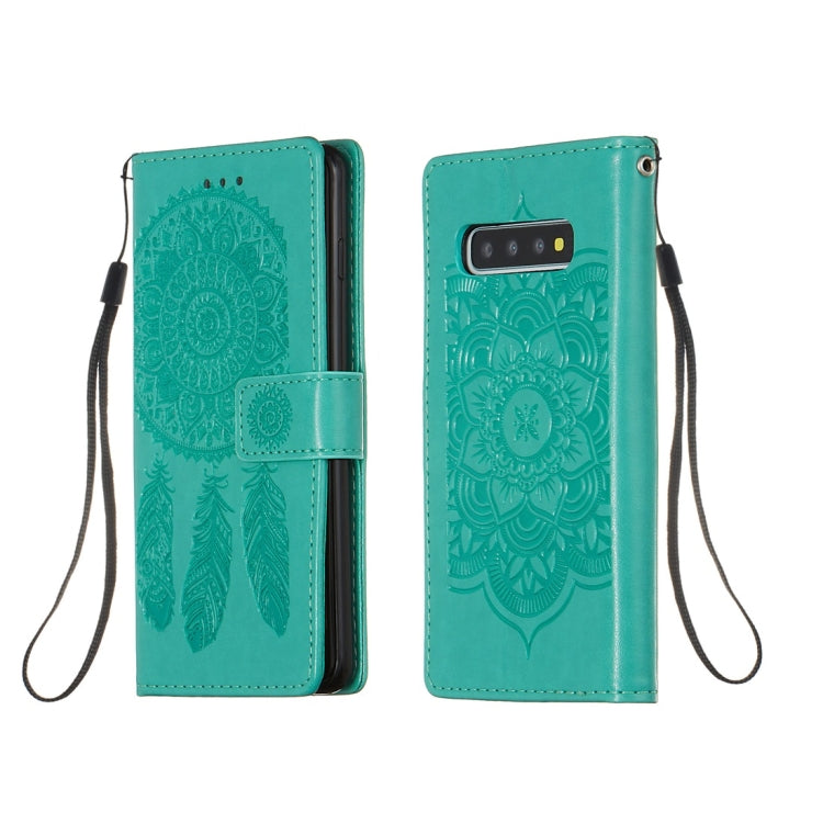 For Galaxy S10 Dream Catcher Printing Horizontal Flip Leather Case with Holder & Card Slots & Wallet & Lanyard