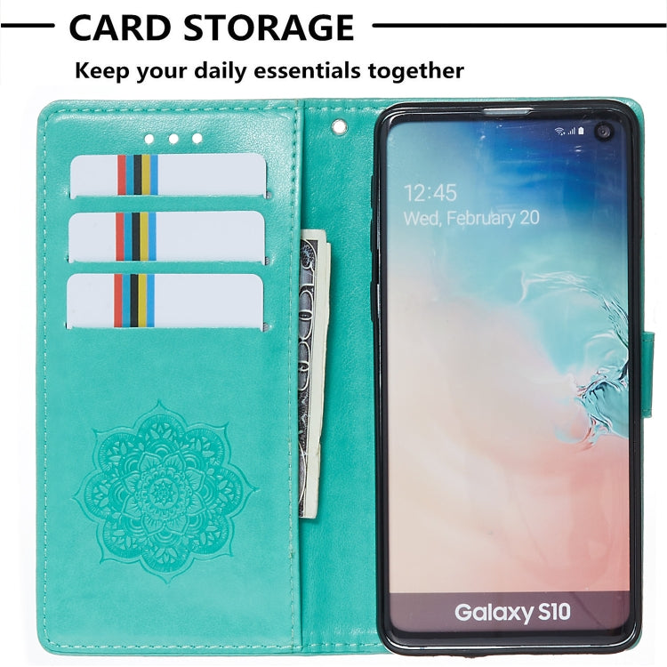 For Galaxy S10 Dream Catcher Printing Horizontal Flip Leather Case with Holder & Card Slots & Wallet & Lanyard