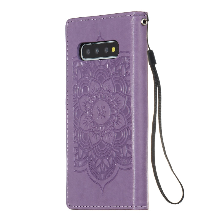 For Galaxy S10 Dream Catcher Printing Horizontal Flip Leather Case with Holder & Card Slots & Wallet & Lanyard