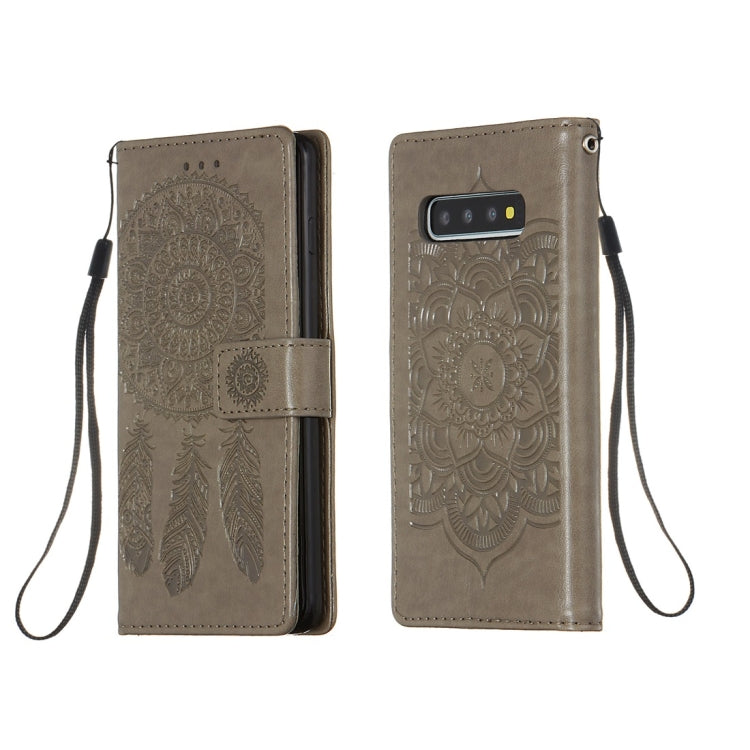 For Galaxy S10 Dream Catcher Printing Horizontal Flip Leather Case with Holder & Card Slots & Wallet & Lanyard
