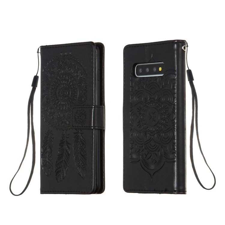 For Galaxy S10 Dream Catcher Printing Horizontal Flip Leather Case with Holder & Card Slots & Wallet & Lanyard