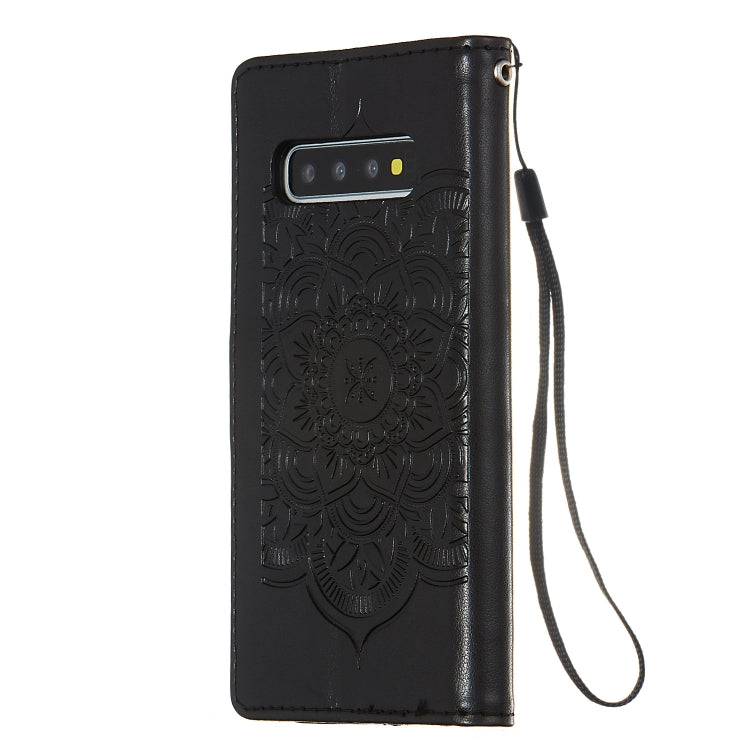 For Galaxy S10 Dream Catcher Printing Horizontal Flip Leather Case with Holder & Card Slots & Wallet & Lanyard