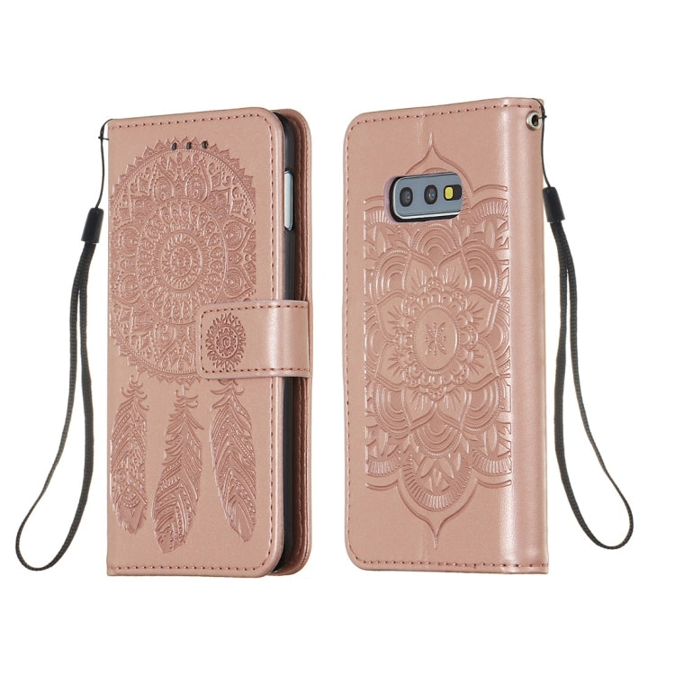 For Galaxy S10e Dream Catcher Printing Horizontal Flip Leather Case with Holder & Card Slots & Wallet & Lanyard