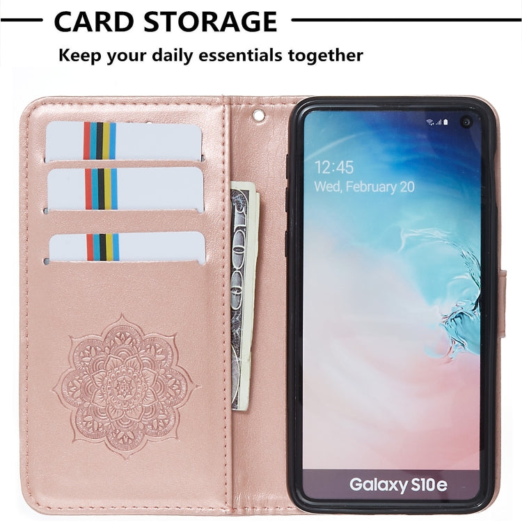 For Galaxy S10e Dream Catcher Printing Horizontal Flip Leather Case with Holder & Card Slots & Wallet & Lanyard