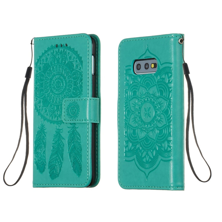 For Galaxy S10e Dream Catcher Printing Horizontal Flip Leather Case with Holder & Card Slots & Wallet & Lanyard