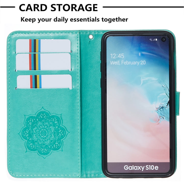 For Galaxy S10e Dream Catcher Printing Horizontal Flip Leather Case with Holder & Card Slots & Wallet & Lanyard