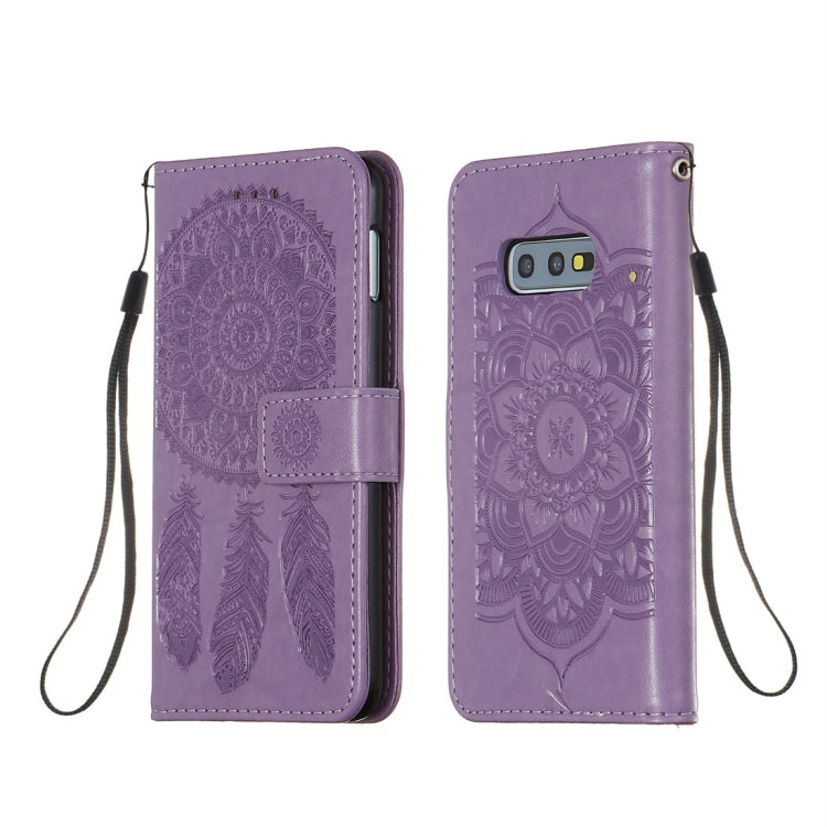 For Galaxy S10e Dream Catcher Printing Horizontal Flip Leather Case with Holder & Card Slots & Wallet & Lanyard