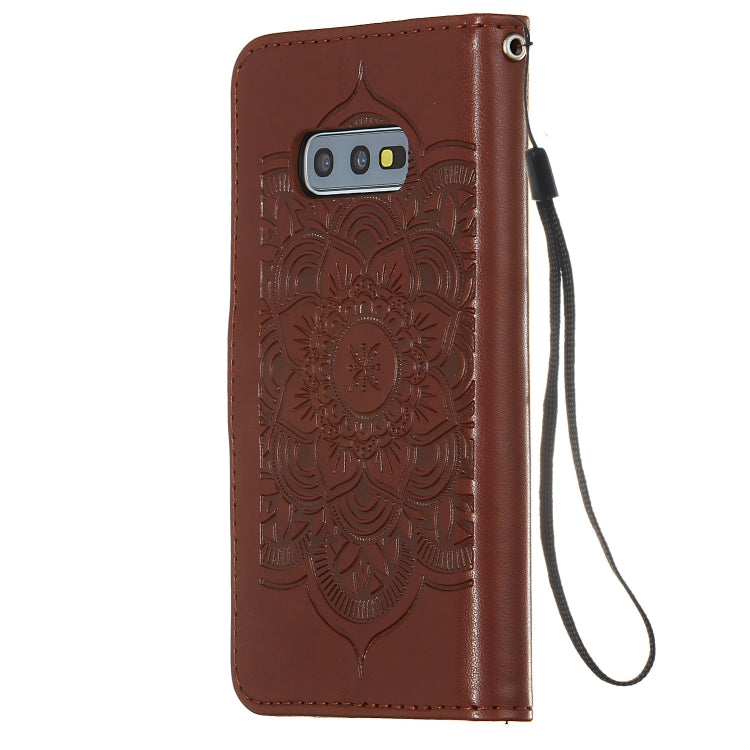 For Galaxy S10e Dream Catcher Printing Horizontal Flip Leather Case with Holder & Card Slots & Wallet & Lanyard