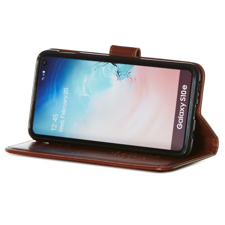 For Galaxy S10e Dream Catcher Printing Horizontal Flip Leather Case with Holder & Card Slots & Wallet & Lanyard
