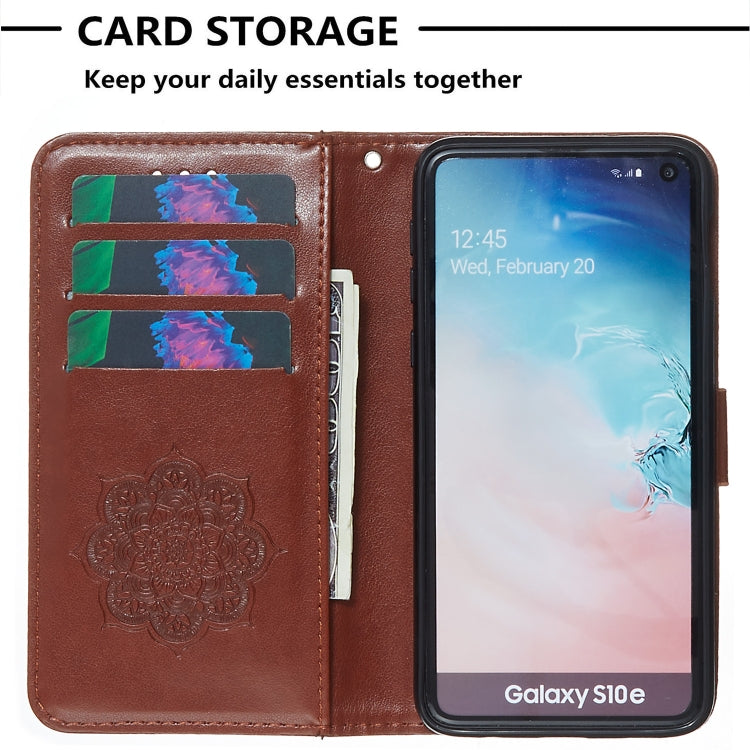 For Galaxy S10e Dream Catcher Printing Horizontal Flip Leather Case with Holder & Card Slots & Wallet & Lanyard