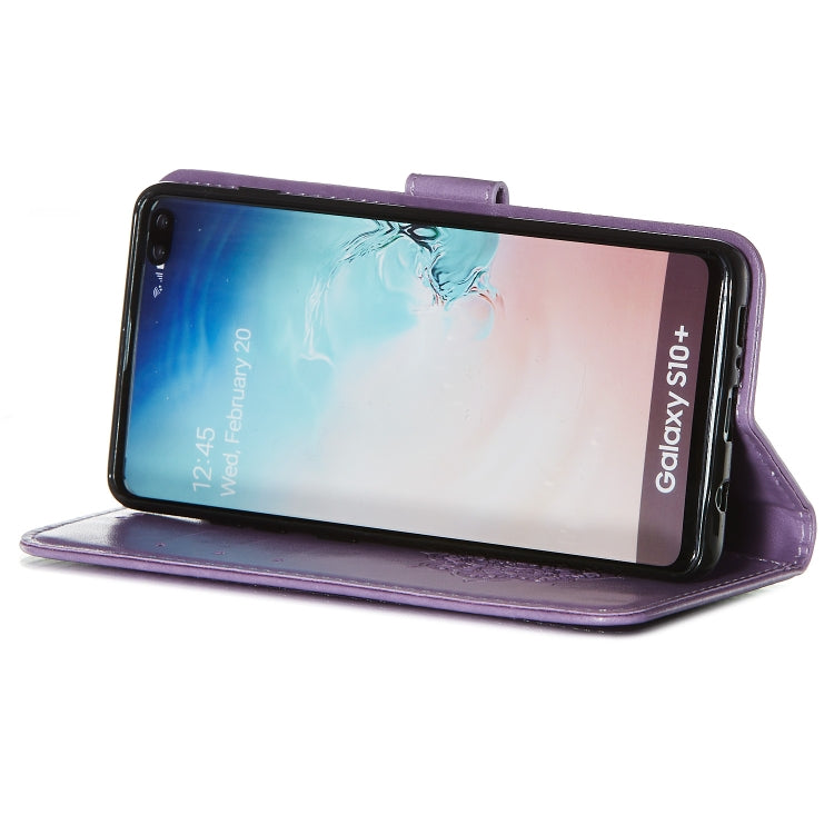 For Galaxy S10 Plus Dream Catcher Printing Horizontal Flip Leather Case with Holder & Card Slots & Wallet & Lanyard