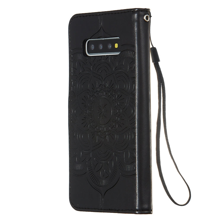 For Galaxy S10 Plus Dream Catcher Printing Horizontal Flip Leather Case with Holder & Card Slots & Wallet & Lanyard