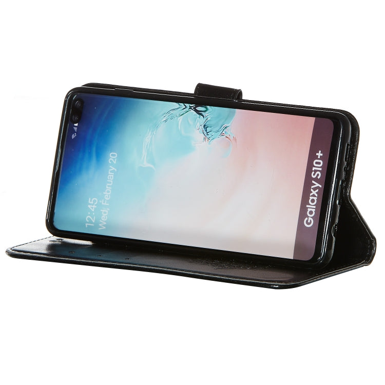 For Galaxy S10 Plus Dream Catcher Printing Horizontal Flip Leather Case with Holder & Card Slots & Wallet & Lanyard