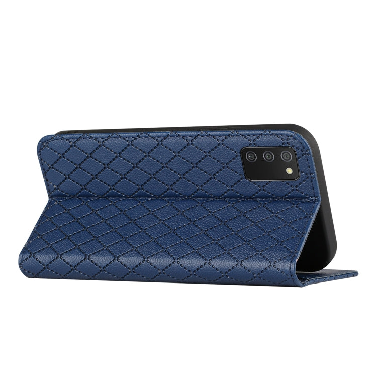 For Samsung Galaxy A03s 166mm S11 RFID Diamond Lattice Flip Leather Phone Case
