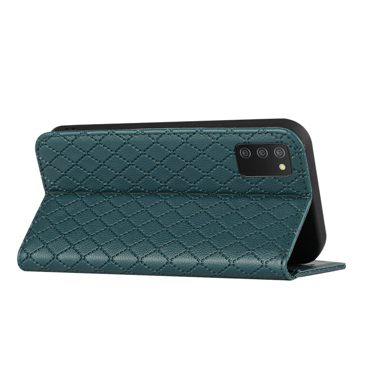 For Samsung Galaxy A03s 166mm S11 RFID Diamond Lattice Flip Leather Phone Case