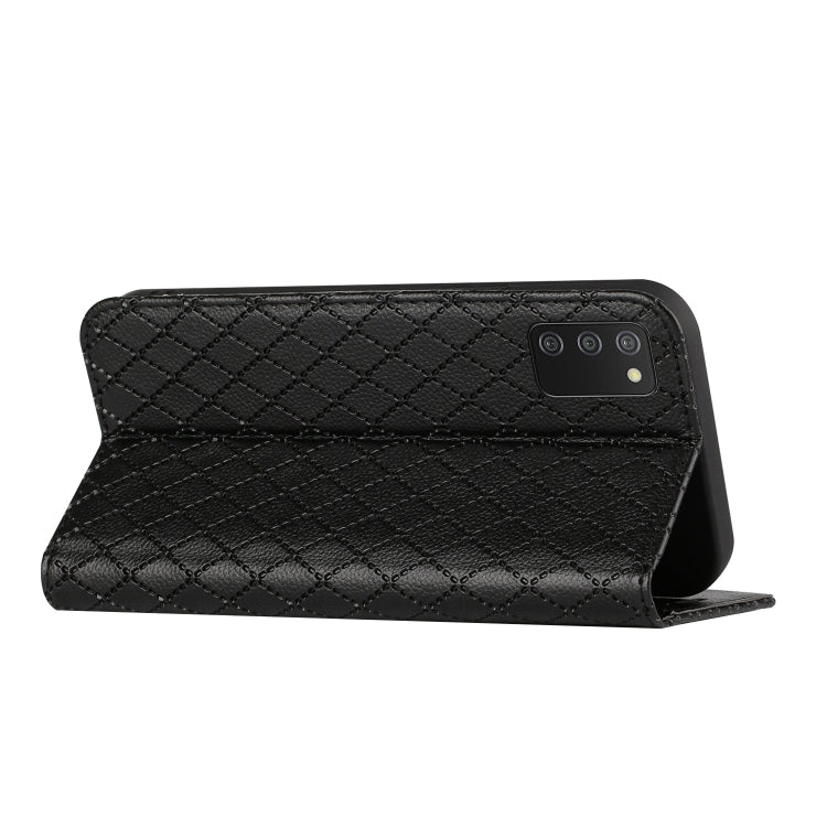 For Samsung Galaxy A03s 166mm S11 RFID Diamond Lattice Flip Leather Phone Case