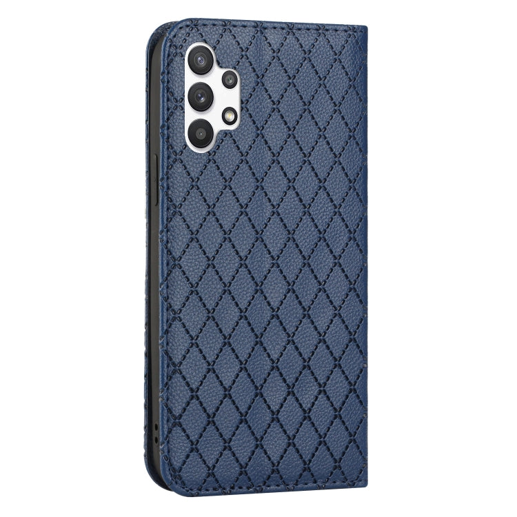 For Samsung Galaxy A13 4G S11 RFID Diamond Lattice Flip Leather Phone Case