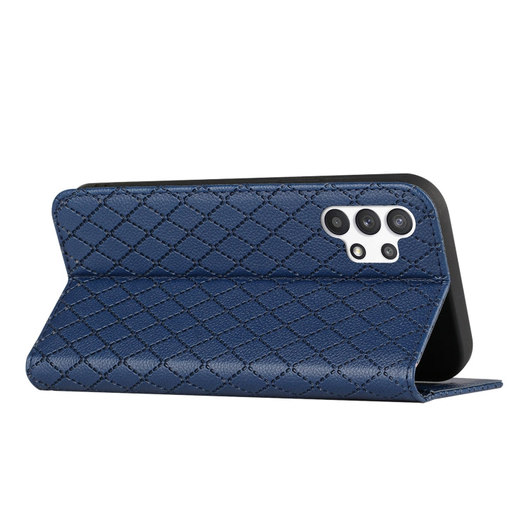 For Samsung Galaxy A13 4G S11 RFID Diamond Lattice Flip Leather Phone Case