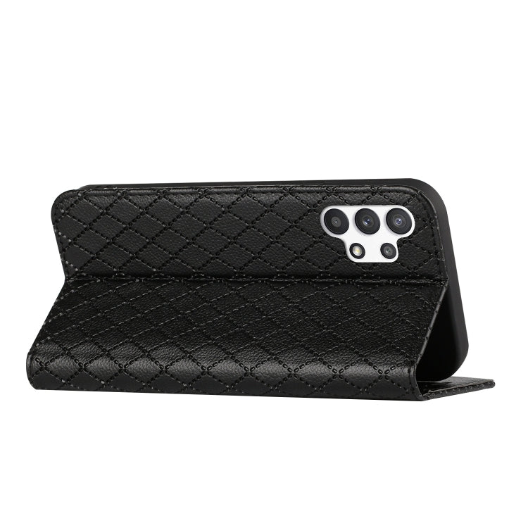 For Samsung Galaxy A13 4G S11 RFID Diamond Lattice Flip Leather Phone Case