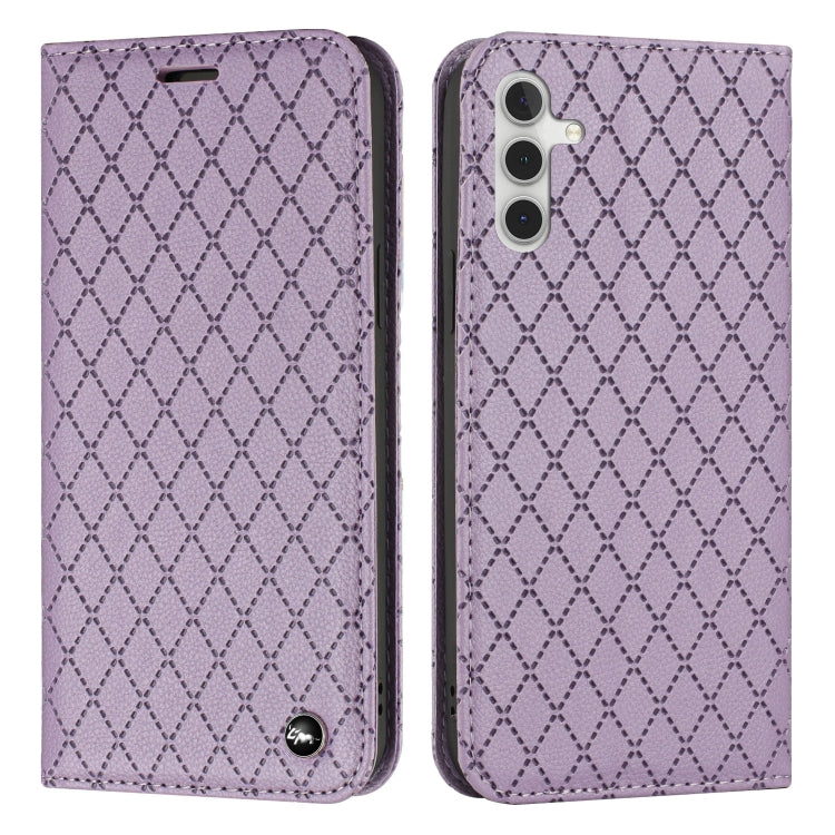 For Samsung Galaxy A13 5G / M13 / F13 S11 RFID Diamond Lattice Flip Leather Phone Case