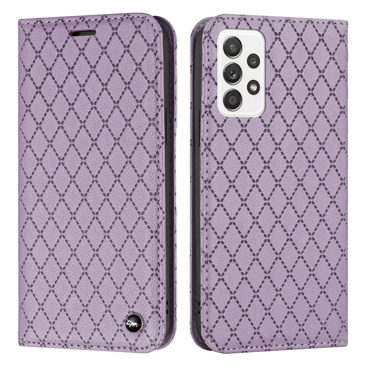 For Samsung Galaxy A23 S11 RFID Diamond Lattice Flip Leather Phone Case