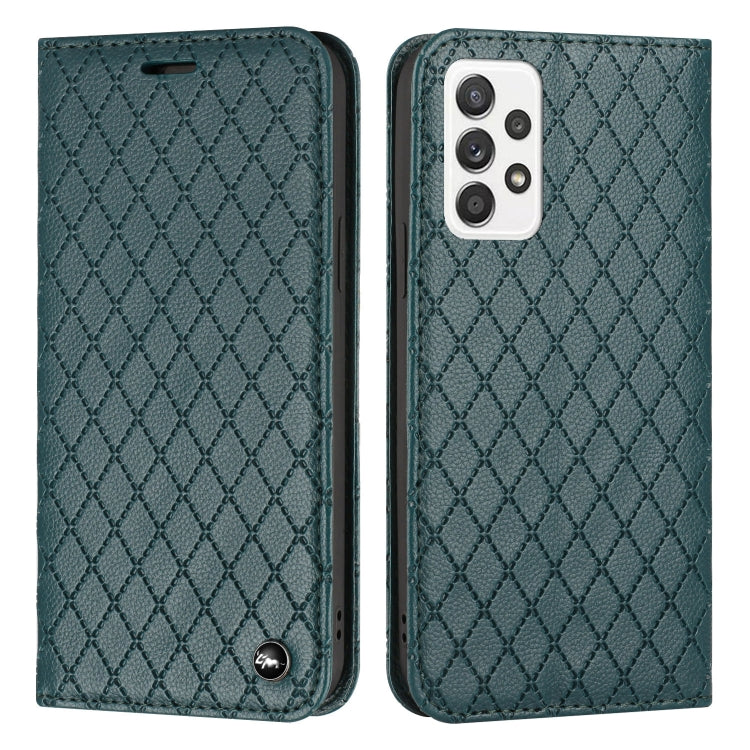 For Samsung Galaxy A52 5G/4G / A52S 5G S11 RFID Diamond Lattice Flip Leather Phone Case