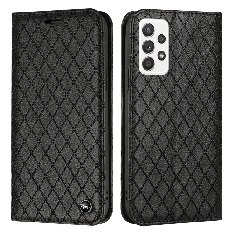 For Samsung Galaxy A52 5G/4G / A52S 5G S11 RFID Diamond Lattice Flip Leather Phone Case
