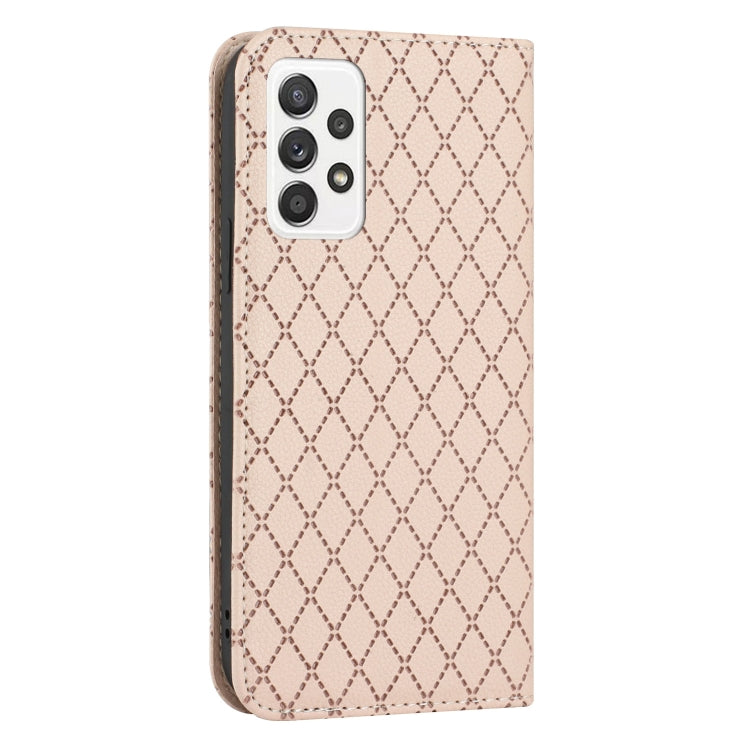 For Samsung Galaxy A53 5G S11 RFID Diamond Lattice Flip Leather Phone Case