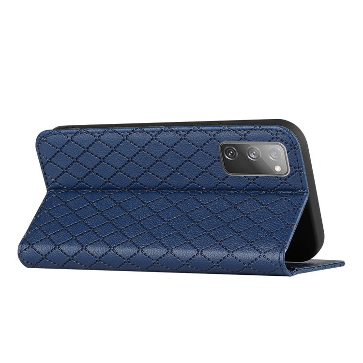 For Samsung Galaxy S20 FE / S20 FE 2022 S11 RFID Diamond Lattice Flip Leather Phone Case