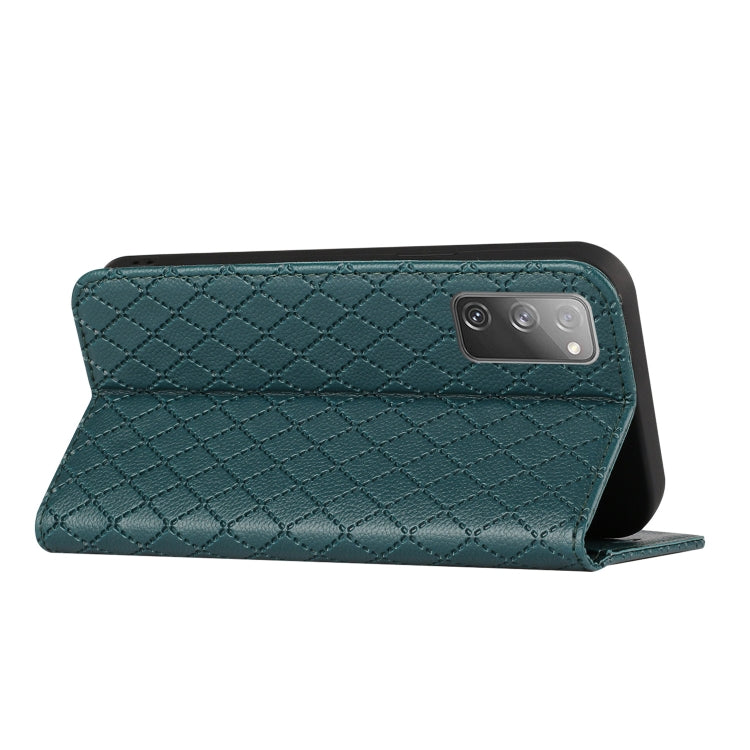 For Samsung Galaxy S20 FE / S20 FE 2022 S11 RFID Diamond Lattice Flip Leather Phone Case