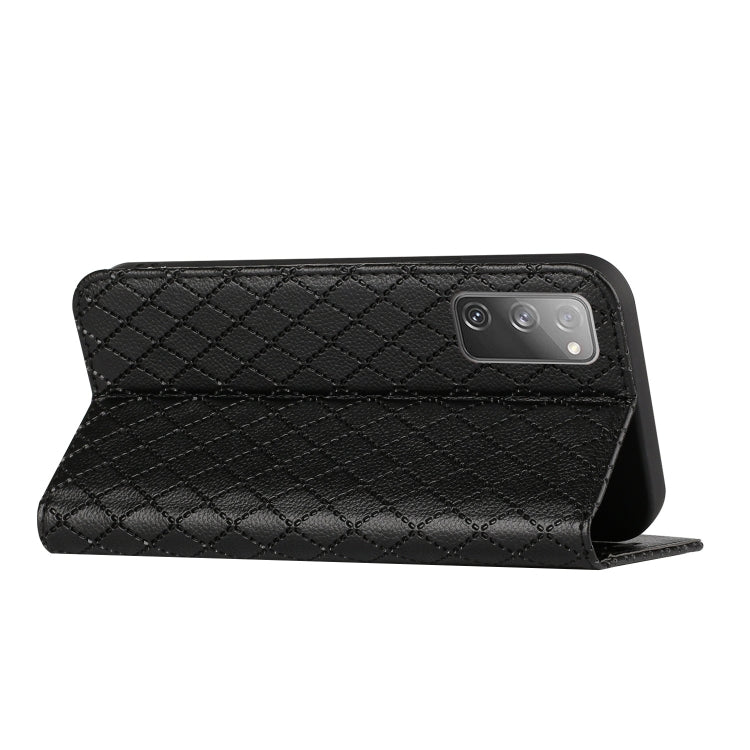 For Samsung Galaxy S20 FE / S20 FE 2022 S11 RFID Diamond Lattice Flip Leather Phone Case