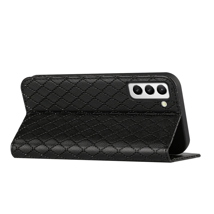 For Samsung Galaxy S21 Plus 5G S11 RFID Diamond Lattice Flip Leather Phone Case