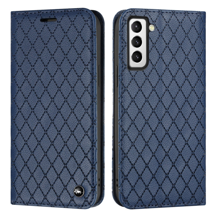 For Samsung Galaxy S22 Plus 5G S11 RFID Diamond Lattice Flip Leather Phone Case