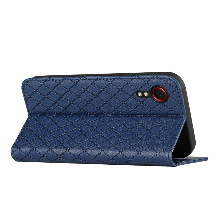 For Samsung Galaxy Xcover 5 S11 RFID Diamond Lattice Flip Leather Phone Case