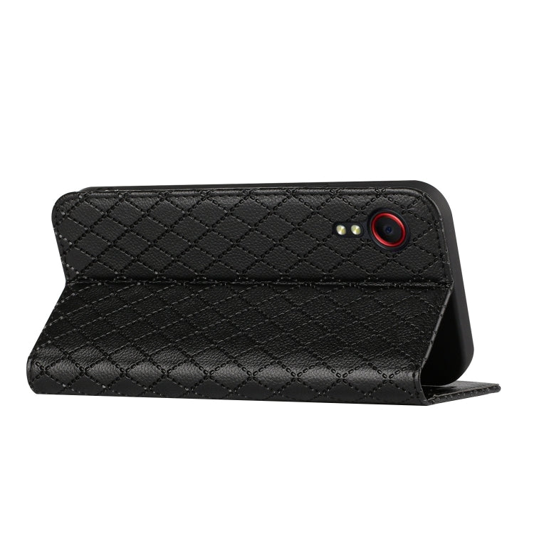 For Samsung Galaxy Xcover 5 S11 RFID Diamond Lattice Flip Leather Phone Case