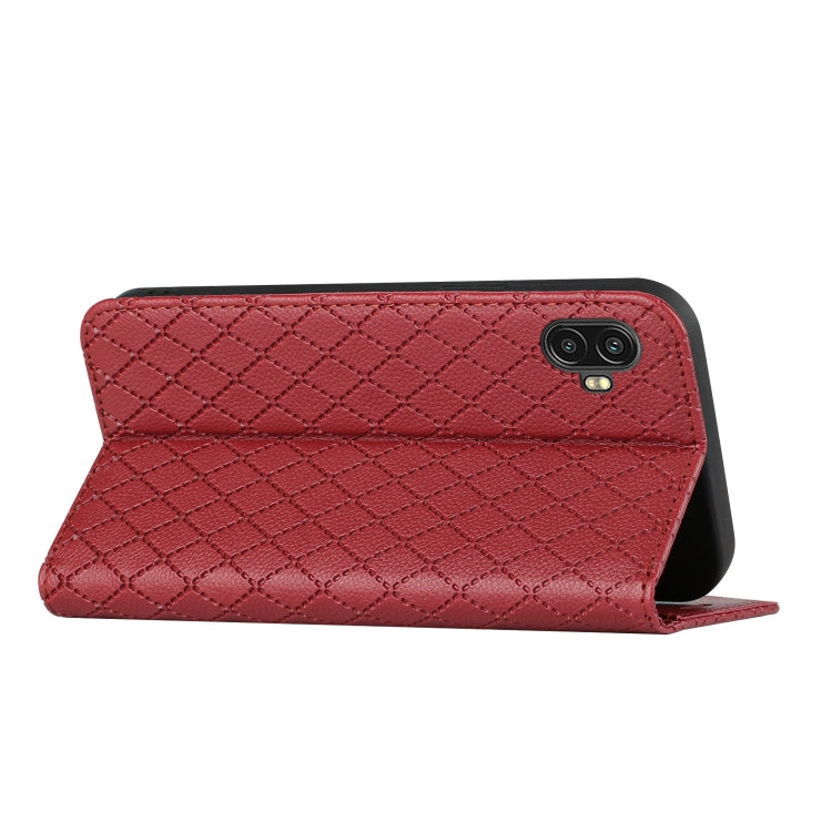 For Samsung Galaxy Xcover6 Pro S11 RFID Diamond Lattice Flip Leather Phone Case