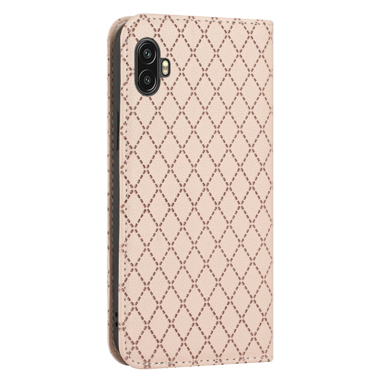 For Samsung Galaxy Xcover6 Pro S11 RFID Diamond Lattice Flip Leather Phone Case