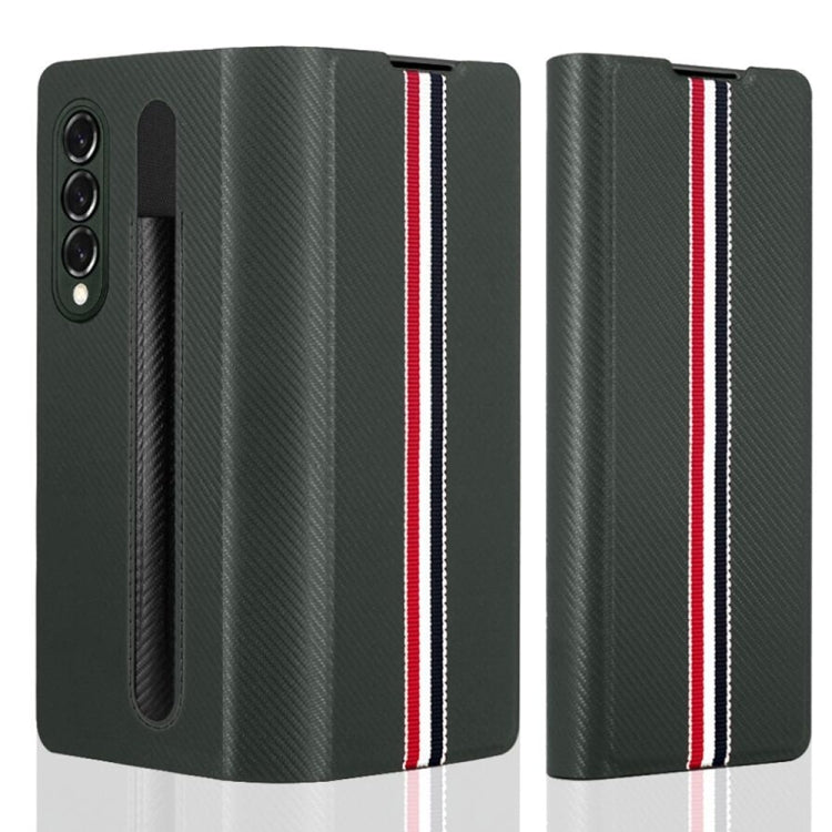 For Samsung Galaxy Z Fold4 Cross Texture Ultra-thin Folding Phone Case